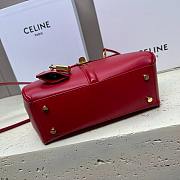 Celine Tabou Nature Calfskin Red Size 23 x 19 x 10.5 cm - 4