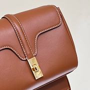 	 Colestore Celine Soft 16 In Smooth Calfskin Brown Size 18*12.5*6cm - 2