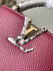 	 Colestore Louis Vuitton Capucine BB Taurillon Plum Mini Size 21 *14 * 8 cm - 4