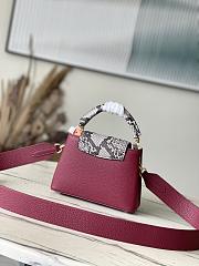 	 Colestore Louis Vuitton Capucine BB Taurillon Plum Mini Size 21 *14 * 8 cm - 3