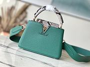 	 Colestore Louis Vuitton Capucine BB Taurillon Green Mini Size 21 *14 * 8 cm - 1