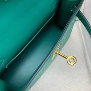 	 Colestore Hermes Mini Kelly Ostrich Green - 2