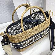 Colestore Dior Wicker Basket Bag Size 28x21x12cm - 4