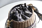 	 Colestore Dior Wicker Basket Bag Size 17x19cm - 4