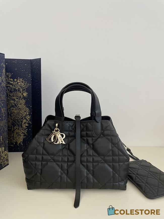 Colestore Dior Medium Toujours In Black Size 28.5 x 21.5 x 19 cm - 1