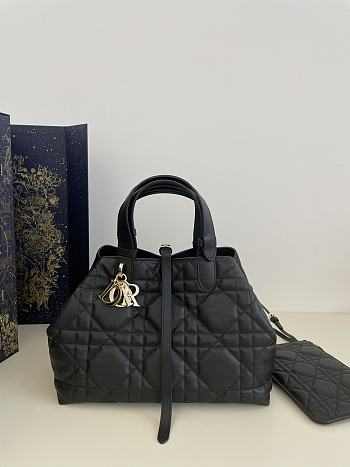 Colestore Dior Medium Toujours In Black Size 28.5 x 21.5 x 19 cm