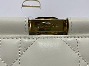 	 Colestore Dior Caro Colle Noire Clutch With Chain White Size 27.5 x 14 x 4.5 cm - 4