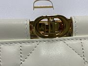 	 Colestore Dior Caro Colle Noire Clutch With Chain White Size 27.5 x 14 x 4.5 cm - 3