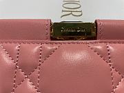 	 Colestore Dior Caro Colle Noire Clutch With Chain Pink Size 27.5 x 14 x 4.5 cm - 6
