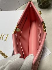 	 Colestore Dior Caro Colle Noire Clutch With Chain Pink Size 27.5 x 14 x 4.5 cm - 3