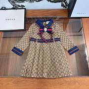 	 Colestore Gucci Dress Baby Girl Brown - 1