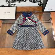 	 Colestore Gucci Dress Baby Girl Blue - 1