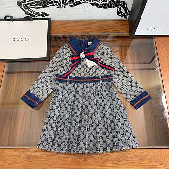 	 Colestore Gucci Dress Baby Girl Blue