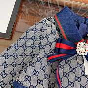 	 Colestore Gucci Dress Baby Girl Blue - 4