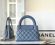 	 Colestore Chanel Kelly Mini Bag Blue 13x19x7cm - 3