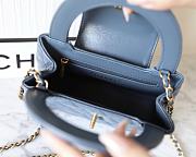 	 Colestore Chanel Kelly Mini Bag Blue 13x19x7cm - 4