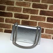 Colestore Gucci Metallic Calfskin Dionysus Shoulder Bag Silver 25x14x8cm - 5