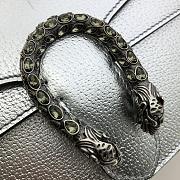 Colestore Gucci Metallic Calfskin Dionysus Shoulder Bag Silver 25x14x8cm - 3