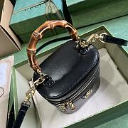 Colestore Gucci Bamboo Mini Shoulder Black Bag 15.5x 13.5x 4cm - 4