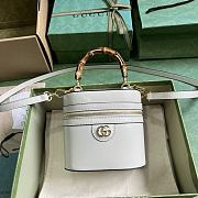 	 Colestore Gucci Bamboo Mini Shoulder White Bag 15.5x 13.5x 4cm - 1