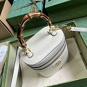 	 Colestore Gucci Bamboo Mini Shoulder White Bag 15.5x 13.5x 4cm - 3