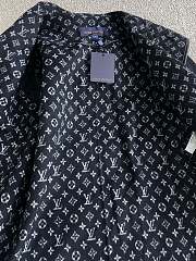 Louis Vuitton Signature Short Hooded Wrap Coat Blue - 2