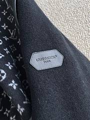 Louis Vuitton Signature Short Hooded Wrap Coat Blue - 4