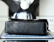Colestore Chanel Flap Medium Black Silver Hardware 15.5x25.5x6.5cm - 4