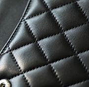 Colestore Chanel Flap Medium Black Silver Hardware 15.5x25.5x6.5cm - 3