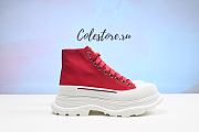 Colestore Alexander McQueen Slick Lace Up Sneakers ‘Red’ - 1