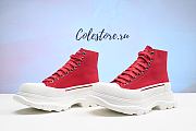 Colestore Alexander McQueen Slick Lace Up Sneakers ‘Red’ - 4