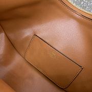 	 Colestore Small Vlogo Moon Hobo Bag In Leather With Chain Brown 29x23x11cm - 5