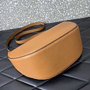 	 Colestore Small Vlogo Moon Hobo Bag In Leather With Chain Brown 29x23x11cm - 4