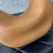 	 Colestore Small Vlogo Moon Hobo Bag In Leather With Chain Brown 29x23x11cm - 3