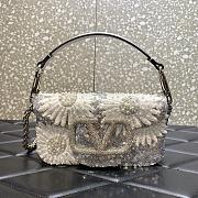 Colestore Valentino Garavani Loco Metallic Daisy Small Shoulder Bag 20x11x5cm - 1