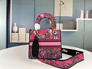 Colestore Dior Medium Lady D-Lite Bag Pink Size 24x20x11cm - 2