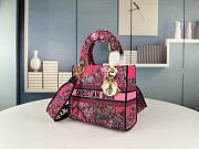 Colestore Dior Medium Lady D-Lite Bag Pink Size 24x20x11cm - 3