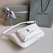 Colestore Balenciaga Raver Leather Tote White Size 24.5x22x7cm - 3