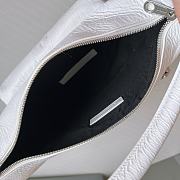 Colestore Balenciaga Raver Leather Tote White Size 24.5x22x7cm - 4