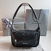 Colestore 	 Balenciaga Raver Leather Tote Black Size 24.5x22x7cm - 1