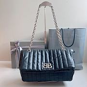 Colestore Balenciaga Women's Monaco Chain Bag Quilted In Black Size 27.9x18x9.9cm - 1