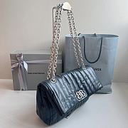 Colestore Balenciaga Women's Monaco Chain Bag Quilted In Black Size 27.9x18x9.9cm - 6