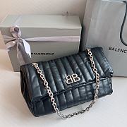 Colestore Balenciaga Women's Monaco Chain Bag Quilted In Black Size 27.9x18x9.9cm - 4