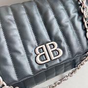 Colestore Balenciaga Women's Monaco Chain Bag Quilted In Black Size 27.9x18x9.9cm - 2
