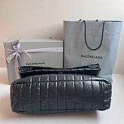 	 Colestore Balenciaga Women's Monaco Gold Chain Bag Quilted In Black Size 32.5x22 x9.9cm - 6