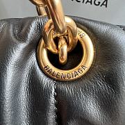	 Colestore Balenciaga Women's Monaco Gold Chain Bag Quilted In Black Size 32.5x22 x9.9cm - 5