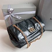 Colestore Balenciaga Monaco Small Chain Bag In Black Size 27.9x18 x9.9cm - 5