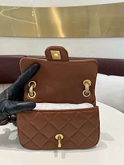 Colestore Chanel Flap Bag With Wooden Strap Size 11X18X7cm  - 2