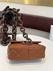 Colestore Chanel Flap Bag With Wooden Strap Size 11X18X7cm  - 6