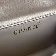 	 Colestore Chanel Vintage Mini Classic Gold Metallic Lambskin Gold Hardware 18cm - 4
